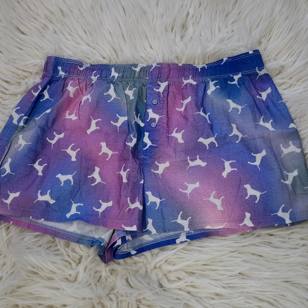 Vs pink medium sleep puppy shorts nwt